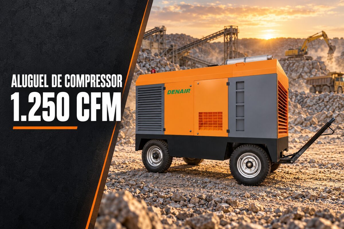 Aluguel de Compressor 1250 CFM de Alta Pressão | Argil