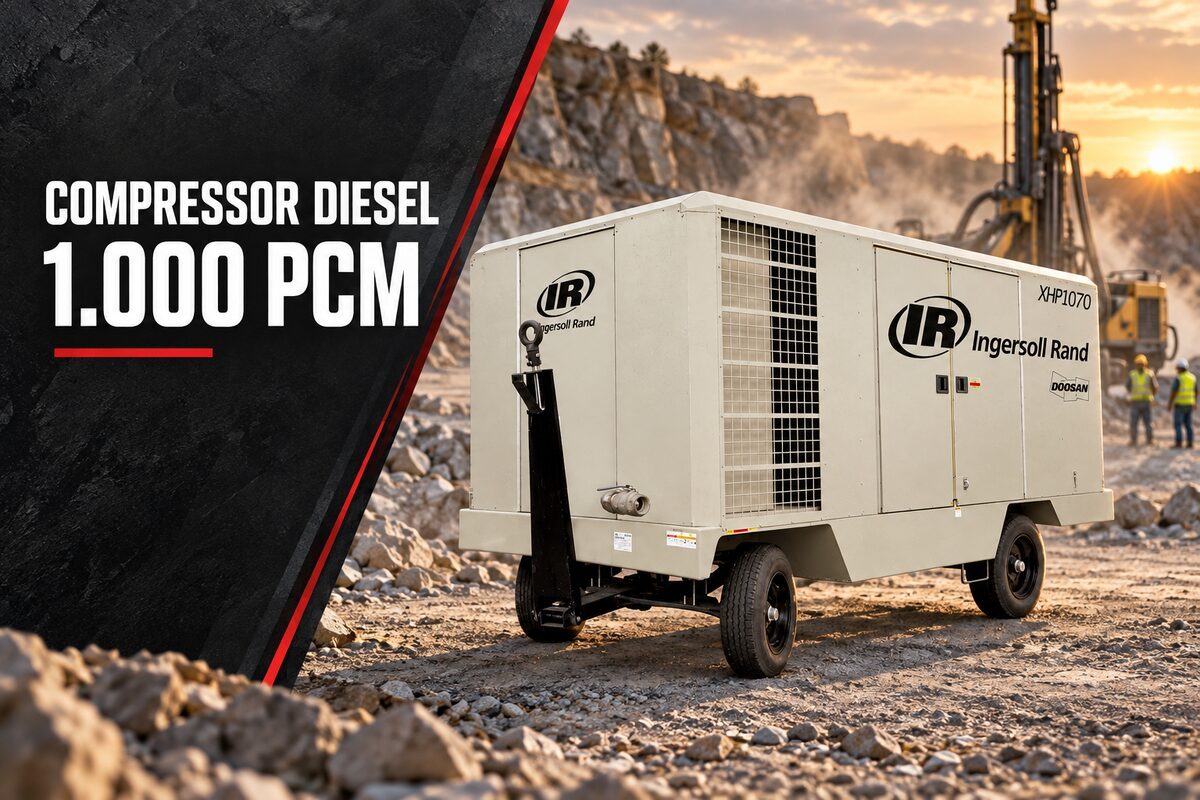 Aluguel de Compressor Diesel 1000 PCM | Alta Pressão