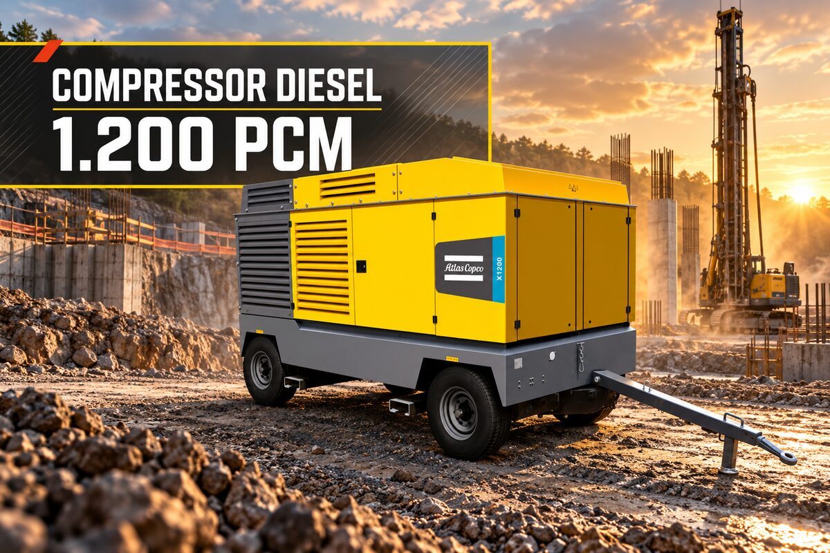 Aluguel de Compressor Diesel 1200 PCM | Argil